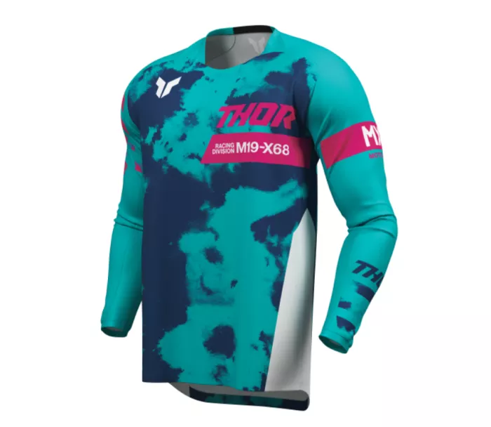 Thor 2912 - 2587 Youth Launchmode Bleach dres white/aqua vel.M