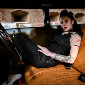 Rusty Pistons Babbitt nohavicový overal