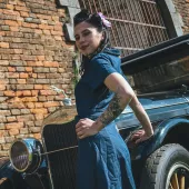 Dámske šaty Rusty Pistons Toimi jeans