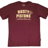 Pánske tričko Rusty Pistons Low Rod burgundy
