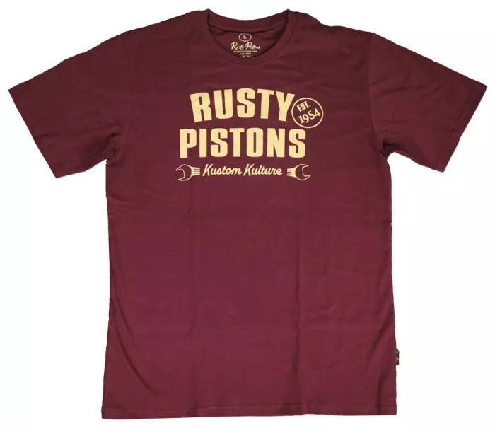 Pánske tričko Rusty Pistons Low Rod burgundy