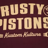 Pánske tričko Rusty Pistons Low Rod burgundy