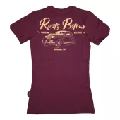 Dámske tričko Rusty Pistons Master 85 burgundy