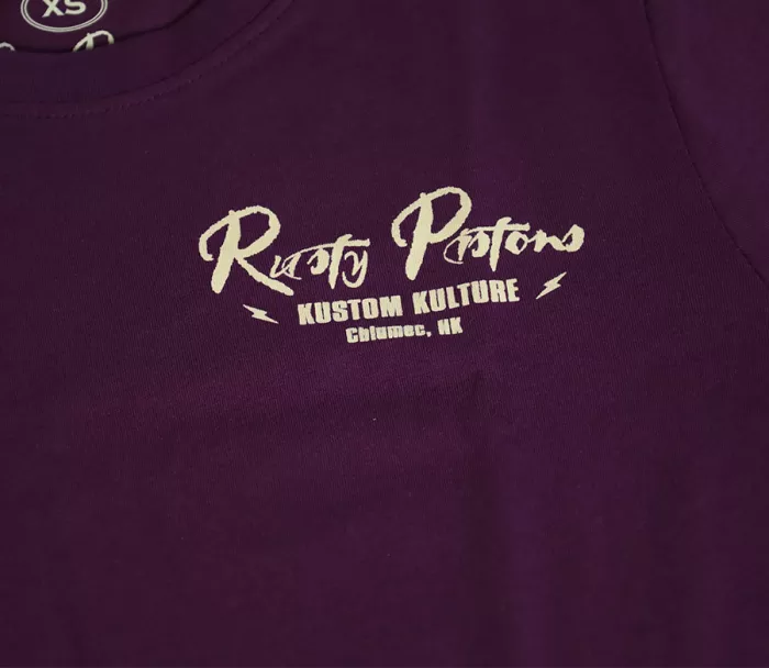 Dámske tričko Rusty Pistons Master 85 burgundy