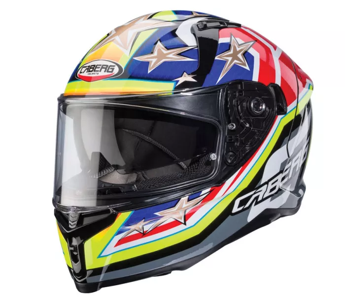 Helma na moto Caberg Avalon X Track black/yellow fluo/red fluo/blue vel´. M