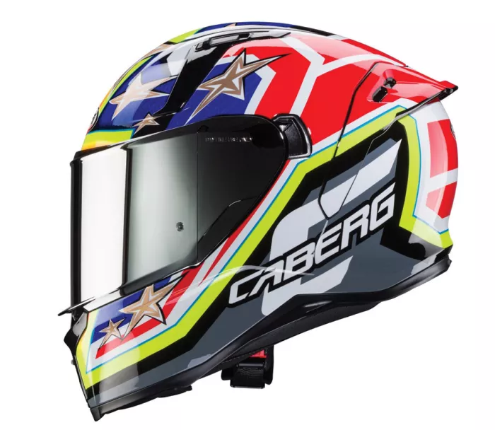 Helma na moto Caberg Avalon X Track black/yellow fluo/red fluo/blue vel´. M