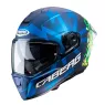 Helma na motorku Caberg DRIFT EVO STORM matt blue/yellow fluo/green fluo