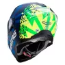 Helma na motorku Caberg DRIFT EVO STORM matt blue/yellow fluo/green fluo