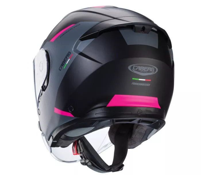Helma na motorku Caberg Flyon II black/grey/fuchsia vel´. M