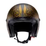 Helma na motorku Caberg Jet Freeride Maori matt black/gold