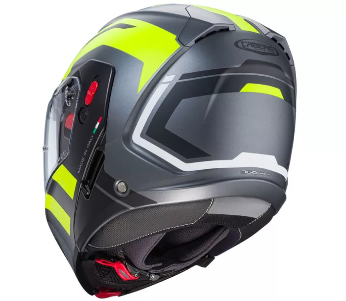 Helma na moto Caberg Horus X Road matt gun metal/black/yellow fluo vel. L