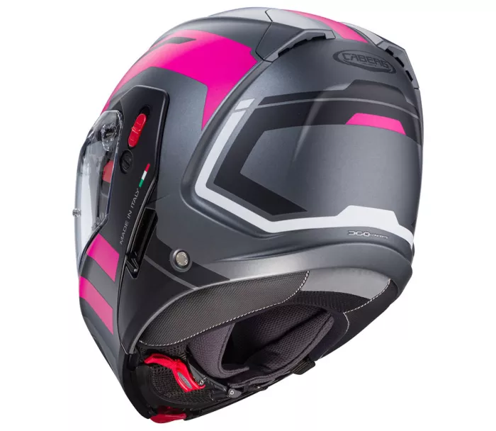 Helma na moto Caberg Horus X Road matt gun metal/black/fuchsia vel. S