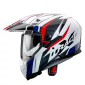 Helma na motorku Caberg XTRACE SAVANA white/red/blue vel. XL