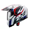 Helma na motorku Caberg XTRACE SAVANA white/red/blue