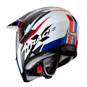 Helma na motorku Caberg XTRACE SAVANA white/red/blue vel. XL