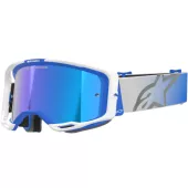 Okuliare na motokros Alpinestars Vision 8 Corp blue/white/mirror blue