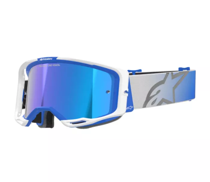Okuliare na motokros Alpinestars Vision 8 Corp blue/white/mirror blue