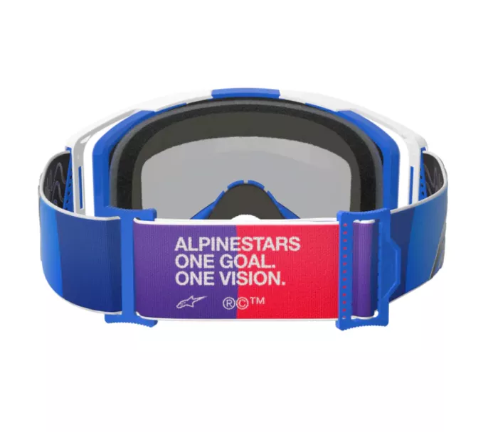 Okuliare na motokros Alpinestars Vision 8 Corp blue/white/mirror blue