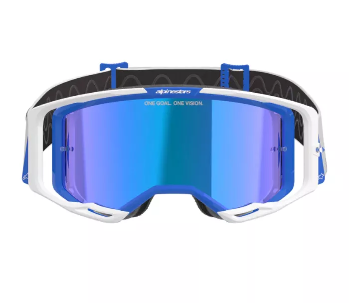 Okuliare na motokros Alpinestars Vision 8 Corp blue/white/mirror blue