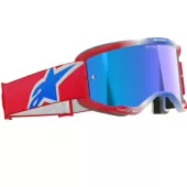 Okuliare na motokros Alpinestars Vision 5 Corp red/white/blue/mirror blue