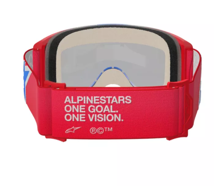 Okuliare na moto Alpinestars Vision 5 Corp red/white/blue/clear