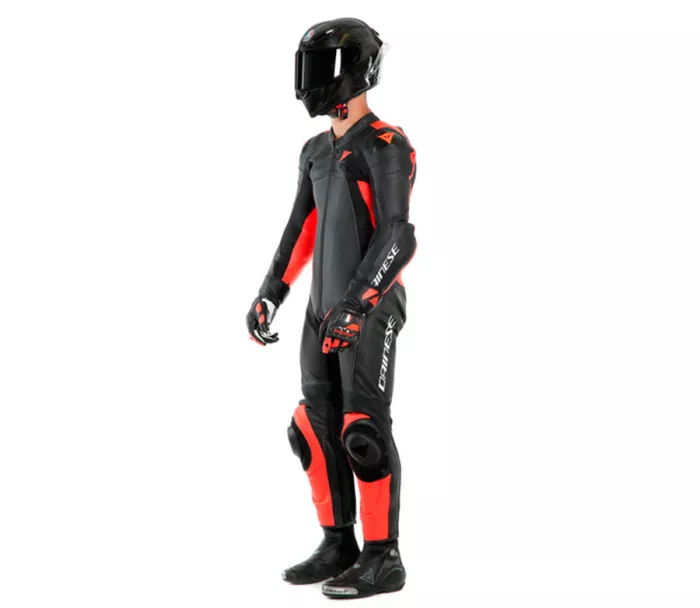 Kombinéza na moto Dainese ASSEN 2 black/black/fluo red