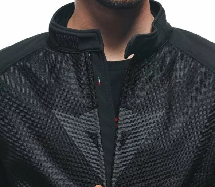 Bunda na moto Dainese IGNITE AIR TEX JACKET BLACK/BLACK/GRAY-REFLEX vel. 52