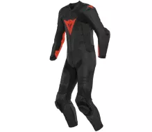 Kombinéza na moto Dainese LAGUNA SECA 5 1PC LEATHER SUIT BLACK/FLUO-RED