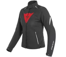 Dámská bunda na moto Dainese LAGUNA SECA 3 D-DRY BLACK/LAVA-RED/WHITE vel. 42