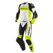 Kombinéza na moto Dainese Mistel white/fluo yellow/black vel. 58