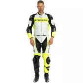 Kombinéza na moto Dainese Mistel white/fluo yellow/black vel. 58