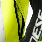 Kombinéza na moto Dainese Mistel white/fluo yellow/black vel. 58