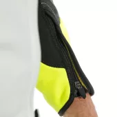 Kombinéza na moto Dainese Mistel white/fluo yellow/black vel. 58