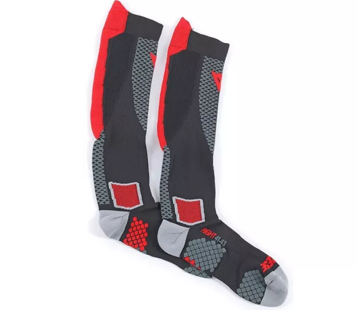 Dainese D-CORE vysoké ponožky BLACK/RED