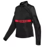 Dámska letná bunda Dainese RIBELLE AIR LADY TEX JACKET BLACK / LAVA-RED