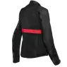 Dámska letná bunda Dainese RIBELLE AIR LADY TEX JACKET BLACK / LAVA-RED