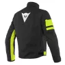 Bunda na motorku Dainese Saetta D-Dry black/fluo yellow/black