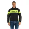 Bunda na motorku Dainese Saetta D-Dry black/fluo yellow/black