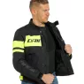 Bunda na motorku Dainese Saetta D-Dry black/fluo yellow/black