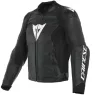 Bunda na moto Dainese SPORT PRO LEATHER JACKET BLACK/WHITE