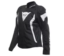 Dámska bunda na moto Dainese AVRO 5 TEX BLACK/WHITE