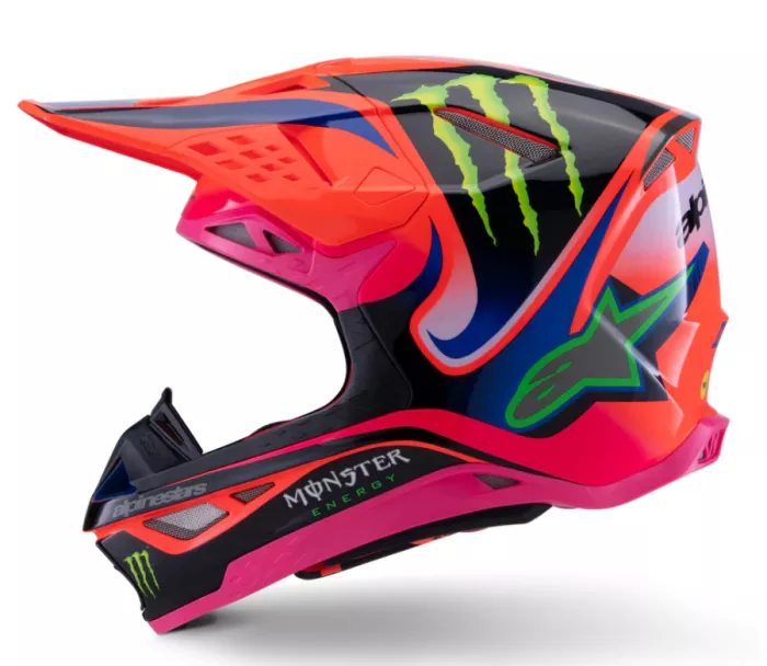 Motokrosová prilba Alpinestars Superetch M10 Deegan orange/purple/pink glossy