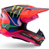 Motokrosová prilba Alpinestars Superetch M10 Deegan orange/purple/pink glossy