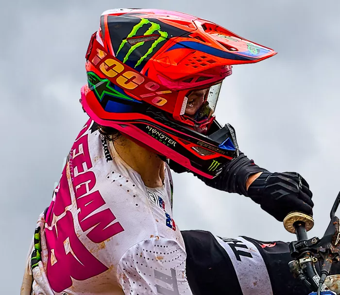 Motokrosová prilba Alpinestars Superetch M10 Deegan orange/purple/pink glossy