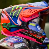 Motokrosová prilba Alpinestars Superetch M10 Deegan orange/purple/pink glossy
