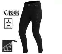 Dámske nohavice Trilobite Parado doublelayer AAA skinny fit black level 2 (predĺžené)
