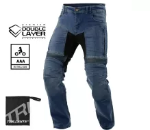 Nohavice na moto Trilobite Parado doublelayer AAA regular fit men jeans blue level 2 (predĺžené)