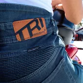 Dámske džínsy na moto Trilobite Parado doublelayer AAA skinny fit blue level 2 (predĺžené)