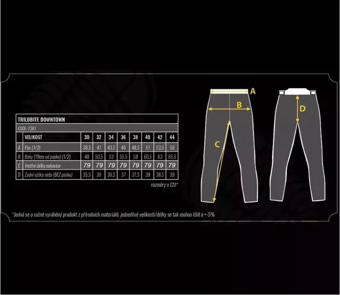 Pánske nohavice Trilobite Downtown 2.0 monolayer AAA blue