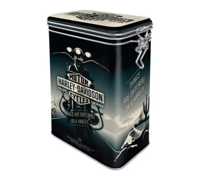 Plechová dóza s klipom Harley-Davidson Things Are Different